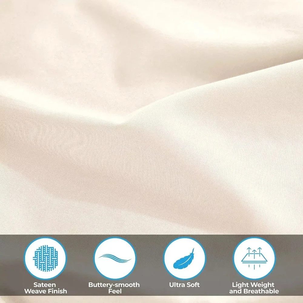 Superior Egyptian Cotton 400 Thread Count Bed Sheet Set Deep Pocket GREY TWIN XL